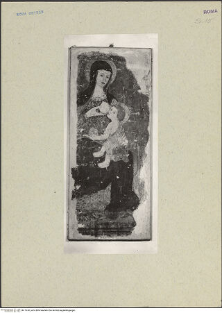 Vorderseite von ICCD (GFN) [https://www.deutsche-digitale-bibliothek.de/content/lizenzen/rv-ez/] Maria lactans - Gesamtansicht, bh175743_recto. Foto (digital).