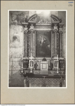 Vorderseite von Getty Research Institute? [https://www.deutsche-digitale-bibliothek.de/content/lizenzen/rv-ez/] Altar des heiligen Antonius von Padua - Gesamtansicht, bh176953_recto. Foto: Hutzel, Max.