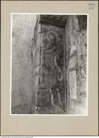 Vorderseite von Getty Research Institute [https://www.deutsche-digitale-bibliothek.de/content/lizenzen/rv-ez/] Thronende Madonna - linke Nischenlaibung: Johannes der Täufer, bh177022_recto. Foto: Hutzel, Max.