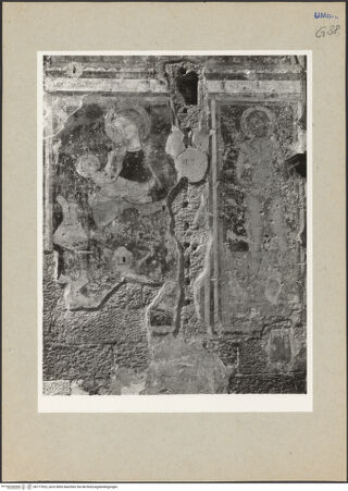 Vorderseite von Getty Research Institute [https://www.deutsche-digitale-bibliothek.de/content/lizenzen/rv-ez/] Szenen aus dem Leben des heiligen Franz von Assisi und HeiligeMadonna; heiliger Sebastian - Gesamtansicht, bh177023_recto. Foto: Hutzel, Max.