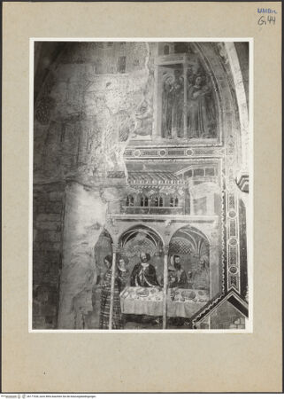 Vorderseite von Getty Research Institute? [https://www.deutsche-digitale-bibliothek.de/content/lizenzen/rv-ez/] Szenen aus dem Leben Johannes des Täufers - rechte Wand (oben: Namensgebung; unten: Gastmahl des Herodes), bh177028_recto. Foto: Hutzel, Max.