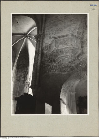 Vorderseite von Getty Research Institute? [https://www.deutsche-digitale-bibliothek.de/content/lizenzen/rv-ez/] Kanzel - Gesamtansicht, bh177297_recto. Foto: Hutzel, Max.