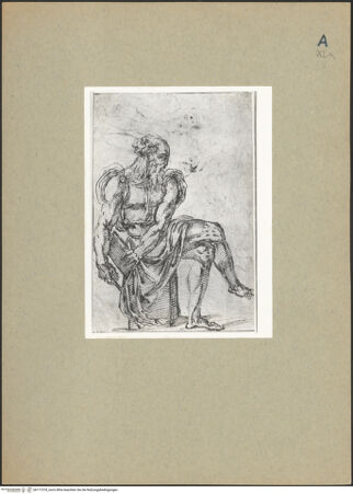 Vorderseite von Kress Foundation [https://www.deutsche-digitale-bibliothek.de/content/lizenzen/rv-ez/] Ein sitzender Prophet - , bh177378_recto. Foto.