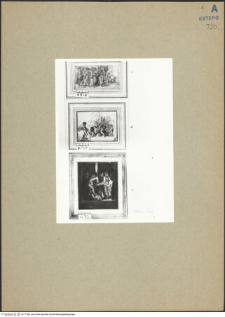 Vorderseite von Courtauld Institute London [https://www.deutsche-digitale-bibliothek.de/content/lizenzen/rv-ez/] Kleinfigurenstudie - zusammen mit den Zeichnungen inv. n. 851 B und 851 C, bh177880_recto. Foto.