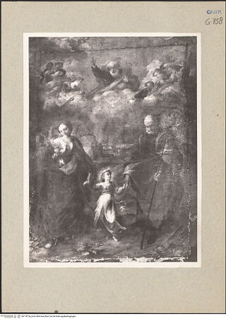 Vorderseite von Bibliotheca Hertziana [https://www.deutsche-digitale-bibliothek.de/content/lizenzen/rv-fz/] Die Heilige Familie - Gesamtansicht, bh178156_recto. Foto.