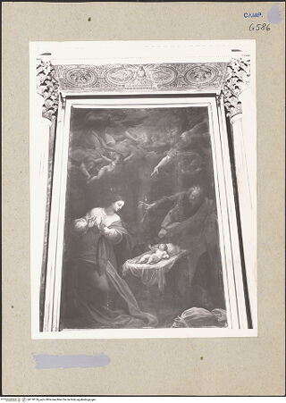 Vorderseite von Bibliotheca Hertziana [https://www.deutsche-digitale-bibliothek.de/content/lizenzen/rv-fz/] Geburt Christi - Gesamtansicht, bh178159_recto. Foto.