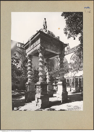 Vorderseite von Guido, Giovanni, Lecce [https://www.deutsche-digitale-bibliothek.de/content/lizenzen/rv-ez/] Brunnenhaus mit Kuppel - Ansicht von Südosten, bh179843_recto. Foto: Guido, Giovanni.