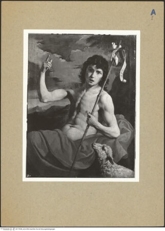 Vorderseite von Museum [https://rightsstatements.org/page/CNE/1.0/] Johannes der Täufer an der Wild - , bh179948_recto. Foto.