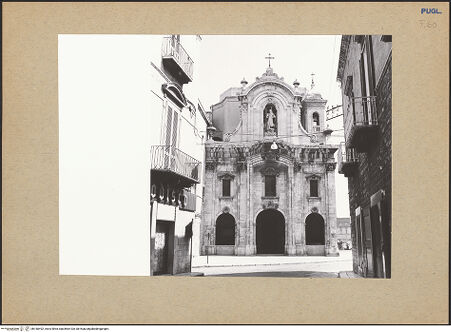 Vorderseite von Bibliotheca Hertziana [https://www.deutsche-digitale-bibliothek.de/content/lizenzen/rv-fz/] Santa Teresa - Fassade, bh180492_recto. Foto: Lehmann-Brockhaus, Otto.