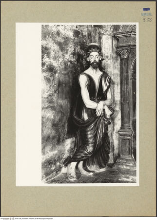 Vorderseite von Getty Research Institute [https://www.deutsche-digitale-bibliothek.de/content/lizenzen/rv-ez/] Altar der linken ApsisJohannes der Täufer - Gesamtansicht, bh181100_recto. Foto: Hutzel, Max.