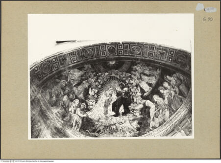 Vorderseite von Getty Research Institute [https://www.deutsche-digitale-bibliothek.de/content/lizenzen/rv-ez/] Szenen aus dem Leben der Maria und HeiligeMaria wird von Christus gekrönt - Gesamtansicht, bh181109_recto. Foto: Hutzel, Max.