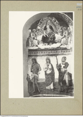 Vorderseite von Getty Research Institute [https://www.deutsche-digitale-bibliothek.de/content/lizenzen/rv-ez/] Ausmalung der Kapelle der Arroni - Gesamtansicht, bh181127_recto. Foto: Hutzel, Max.