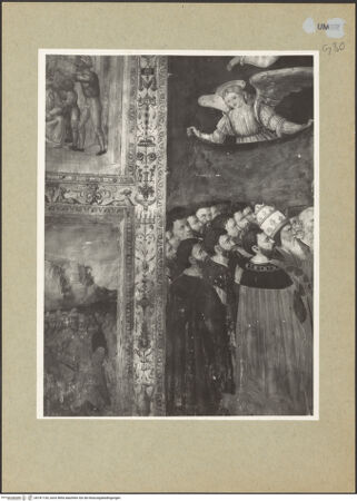 Vorderseite von Getty Research Institute [https://www.deutsche-digitale-bibliothek.de/content/lizenzen/rv-ez/] Mater Misericordiae und Szenen aus der Passion ChristiGottvater und Mater Misericordiae - Detail: Figurengruppe links, bh181134_recto. Foto: Hutzel, Max.