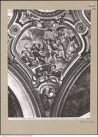 Vorderseite von Alinari [https://www.deutsche-digitale-bibliothek.de/content/lizenzen/rv-ez/] Szenen aus dem Leben des heiligen JanuariusMartyrium des heiligen Januarius und Fortitudo - Gesamtansicht, bh184132_recto. Foto.
