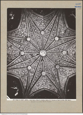 Vorderseite von Alinari [https://www.deutsche-digitale-bibliothek.de/content/lizenzen/rv-ez/] Castel NuovoCappella di San Francesco di Paola - Gewölbe, bh184136_recto. Foto.