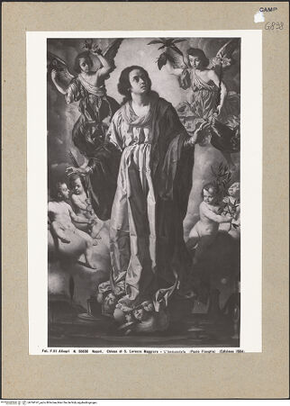 Vorderseite von Alinari [https://www.deutsche-digitale-bibliothek.de/content/lizenzen/rv-ez/] Empfängnis Mariä - Gesamtansicht, bh184147_recto. Foto.