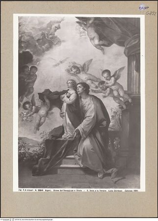 Vorderseite von Alinari [https://www.deutsche-digitale-bibliothek.de/content/lizenzen/rv-ez/] Anna mit der kleinen Maria - Gesamtansicht, bh184152_recto. Foto.