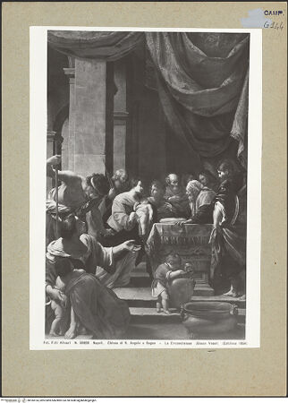 Vorderseite von Alinari [https://www.deutsche-digitale-bibliothek.de/content/lizenzen/rv-ez/] Die Darbringung des Christuskindes im Tempel - Gesamtansicht, bh184154_recto. Foto.