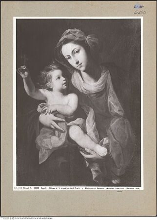 Vorderseite von Alinari [https://www.deutsche-digitale-bibliothek.de/content/lizenzen/rv-ez/] Madonna - Gesamtansicht, bh184155_recto. Foto.