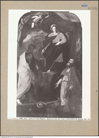 Vorderseite von Alinari [https://www.deutsche-digitale-bibliothek.de/content/lizenzen/rv-ez/] Maria mit den heiligen Johannes dem Evangelisten und Andrea Corsini - Gesamtansicht, bh184164_recto. Foto.