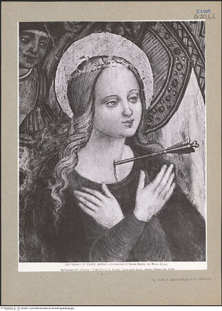 Vorderseite von Alinari [https://www.deutsche-digitale-bibliothek.de/content/lizenzen/rv-ez/] Martyrium der heiligen Ursula - Detail, heilige Ursula, bh184177_recto. Foto.