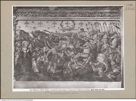 Vorderseite von Alinari [https://www.deutsche-digitale-bibliothek.de/content/lizenzen/rv-ez/] Martyrium der heiligen Ursula - Gesamtansicht, bh184178_recto. Foto.