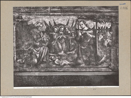 Vorderseite von Alinari [https://www.deutsche-digitale-bibliothek.de/content/lizenzen/rv-ez/] Szenen aus dem Leben MariasGeburt Christi - Gesamtansicht, bh184197_recto. Foto.