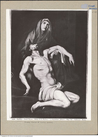 Vorderseite von Alinari [https://www.deutsche-digitale-bibliothek.de/content/lizenzen/rv-ez/] Pietà (Vesperbild) - Gesamtansicht, bh184204_recto. Foto.