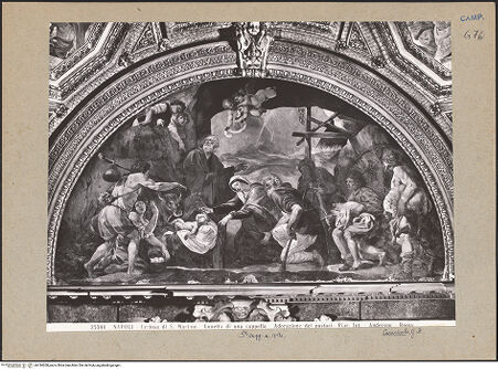 Vorderseite von Alinari [https://www.deutsche-digitale-bibliothek.de/content/lizenzen/rv-ez/] Die Anbetung des Christuskinde durch die Hirten - Gesamtansicht, bh184208_recto. Foto.