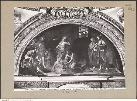 Vorderseite von Alinari [https://www.deutsche-digitale-bibliothek.de/content/lizenzen/rv-ez/] Die Enthauptung Johannes des Täufers - Gesamtansicht, bh184211_recto. Foto.