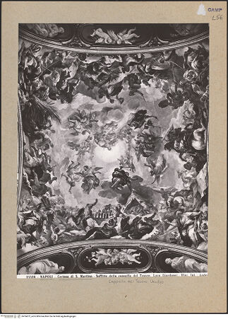 Vorderseite von Alinari [https://www.deutsche-digitale-bibliothek.de/content/lizenzen/rv-ez/] Ausmalung des Tesoro NuovoJudith triumphiert über Holofernes - Gesamtansicht, bh184212_recto. Foto.