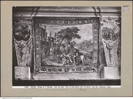 Vorderseite von Alinari [https://www.deutsche-digitale-bibliothek.de/content/lizenzen/rv-ez/] Ausmalung des KonversenchorsSzenen aus der Geschichte des KartäuserordensZwei Szenen aus der Geschichte des Kartäuserordens (zwischen Traum des Josephs und der Engel warnt die drei Könige) - Gesamtansicht, bh184213_recto. Foto.