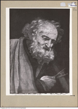 Vorderseite von Alinari [https://www.deutsche-digitale-bibliothek.de/content/lizenzen/rv-ez/] Heiliger Petrus - Gesamtansicht, bh184231_recto. Foto.