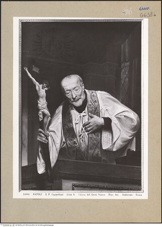 Vorderseite von Alinari [https://www.deutsche-digitale-bibliothek.de/content/lizenzen/rv-ez/] Porträt des Padre Cappelloni - Gesamtansicht, bh184236_recto. Foto.