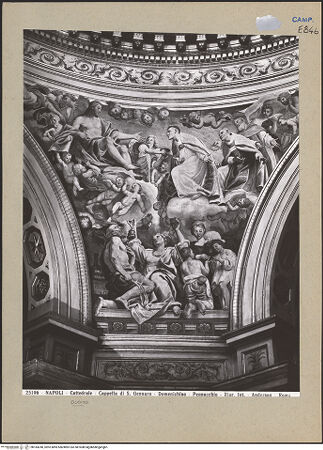 Vorderseite von Alinari [https://www.deutsche-digitale-bibliothek.de/content/lizenzen/rv-ez/] Szenen aus dem Leben des heiligen JanuariusDer heilige Januarius empfiehlt Christus die Schutzheiligen Neapels - Gesamtansicht, bh184240_recto. Foto.