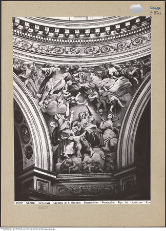 Vorderseite von Alinari [https://www.deutsche-digitale-bibliothek.de/content/lizenzen/rv-ez/] Szenen aus dem Leben des heiligen JanuariusChristus empfängt den heiligen Januarius - Gesamtansicht, bh184242_recto. Foto.