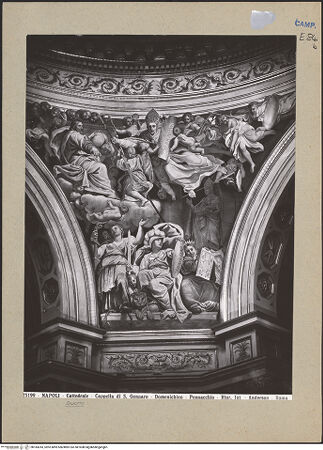 Vorderseite von Alinari [https://www.deutsche-digitale-bibliothek.de/content/lizenzen/rv-ez/] Szenen aus dem Leben des heiligen JanuariusDer heilige Januarius als Schutzpatron der Stadt Neapel - Gesamtansicht, bh184243_recto. Foto.