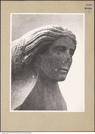 Vorderseite von Hutzel, Max [https://www.deutsche-digitale-bibliothek.de/content/lizenzen/rv-ez/] Herme mit weiblichem Kopf - Seitenansicht von links, bh184278_recto. Foto: Hutzel, Max.