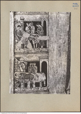 Vorderseite von ICCD [https://www.deutsche-digitale-bibliothek.de/content/lizenzen/rv-ez/] Der heilige Nikolaus der Pilger und Szenen aus seinem Leben - Szenen aus dem Leben des heiligen Nikolaus (linke Seite), bh184310_recto. Foto.