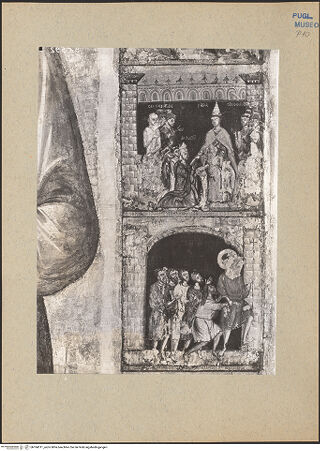 Vorderseite von ICCD [https://www.deutsche-digitale-bibliothek.de/content/lizenzen/rv-ez/] Der heilige Nikolaus der Pilger und Szenen aus seinem Leben - Szenen aus dem Leben des heiligen Nikolaus (rechte Seite), bh184311_recto. Foto.