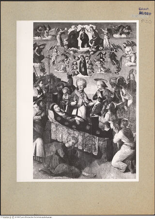 Vorderseite von Hutzel, Max [https://www.deutsche-digitale-bibliothek.de/content/lizenzen/rv-ez/] Marias Tod, Himmelfahrt und Krönung - Gesamtansicht, bh184657_recto. Foto: Hutzel, Max.