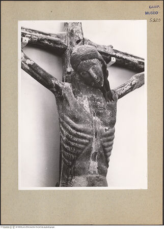 Vorderseite von Hutzel, Max [https://www.deutsche-digitale-bibliothek.de/content/lizenzen/rv-ez/] Altarkreuz - Seitenansicht, Detail: Oberkörper, bh184684_recto. Foto: Hutzel, Max.