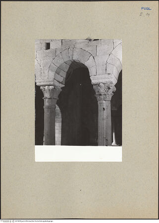 Vorderseite von ICCD [https://www.deutsche-digitale-bibliothek.de/content/lizenzen/rv-ez/] Kapitelle der Empore - Kapitelle der Südarkade, bh184950_recto. Foto.