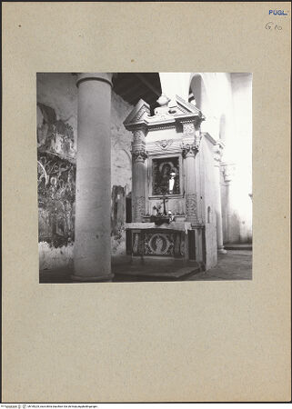 Vorderseite von Sopr. Gall. Bari [https://www.deutsche-digitale-bibliothek.de/content/lizenzen/rv-ez/] Altar der Madonna von Cerrate (Vergine di Cerrate) - Gesamtansicht, bh185225_recto. Foto.