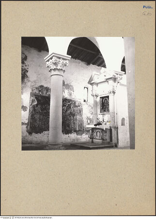 Vorderseite von Sopr. Gall. Bari [https://www.deutsche-digitale-bibliothek.de/content/lizenzen/rv-ez/] Abbazia di Santa Maria di CerrateNordseitenschiff - Teilansicht, bh185226_recto. Foto.