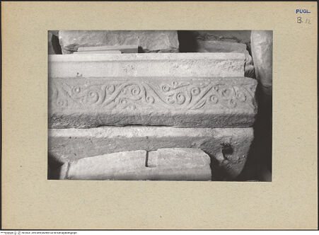 Vorderseite von Schwedhelm, Sabine [https://www.deutsche-digitale-bibliothek.de/content/lizenzen/rv-ez/] Fragment eines Relieffrieses - Detail, bh185541_recto. Foto: Schwedhelm, Sabine.