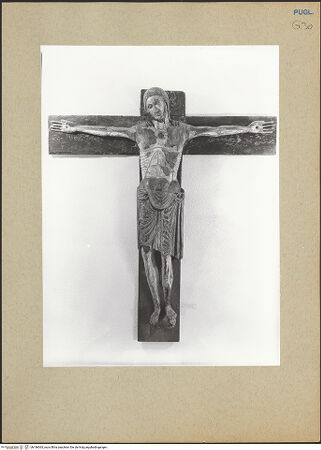 Vorderseite von ICCD [https://www.deutsche-digitale-bibliothek.de/content/lizenzen/rv-ez/] Kruzifix (Christus Triumphans/Vigilans) - Gesamtansicht, bh186063_recto. Foto.