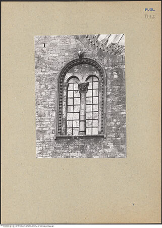 Vorderseite von ICCD [https://www.deutsche-digitale-bibliothek.de/content/lizenzen/rv-ez/] CattedraleSüdfassadeSüdquerhausarm - Zwillingsfenster links von der Rosefenster, bh186190_recto. Foto.