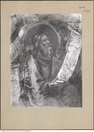 Vorderseite von ICCD [https://www.deutsche-digitale-bibliothek.de/content/lizenzen/rv-ez/] Die Wurzel JesseZweige der Maria - Detail, bh188133_recto. Foto.