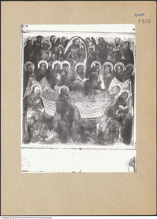 Vorderseite von ICCD [https://www.deutsche-digitale-bibliothek.de/content/lizenzen/rv-ez/] Marientod (Dormitio) - Gesamtansicht, bh188169_recto. Foto.